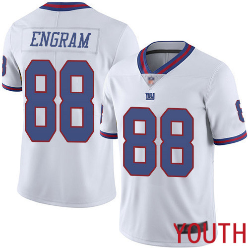 Youth New York Giants #88 Evan Engram Limited White Rush Vapor Untouchable Football NFL Jersey->youth nfl jersey->Youth Jersey